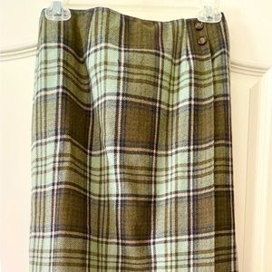 Talbots fully lined long wool skirt